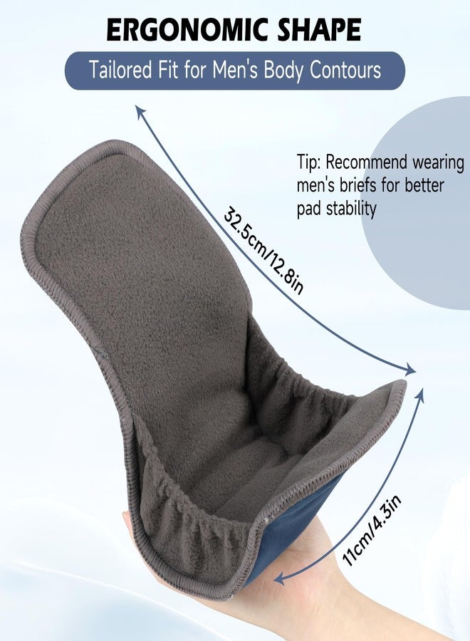 ZINGTERRA Reusable Incontinence Pads for Men, 2 Packs Universal Pad for Mens for Urinary Leakage,Mens Incontinence Pads, Washable Incontinence Guards with Maximum Absorbency to Prevent Leaks - Image 4